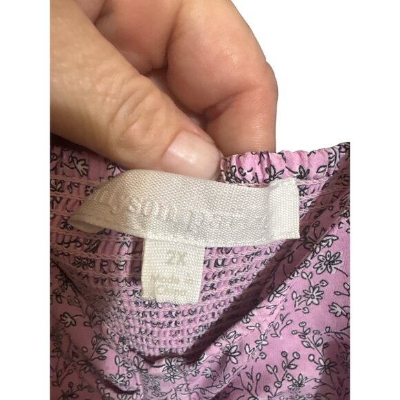 Adyson Parker 2X Womens Floral Print Spaghetti Strap Jumpsuit - Picture 7 of 9